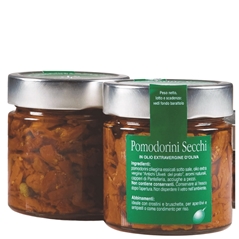 Pomodorini secchi in olio extravergine denocciolato